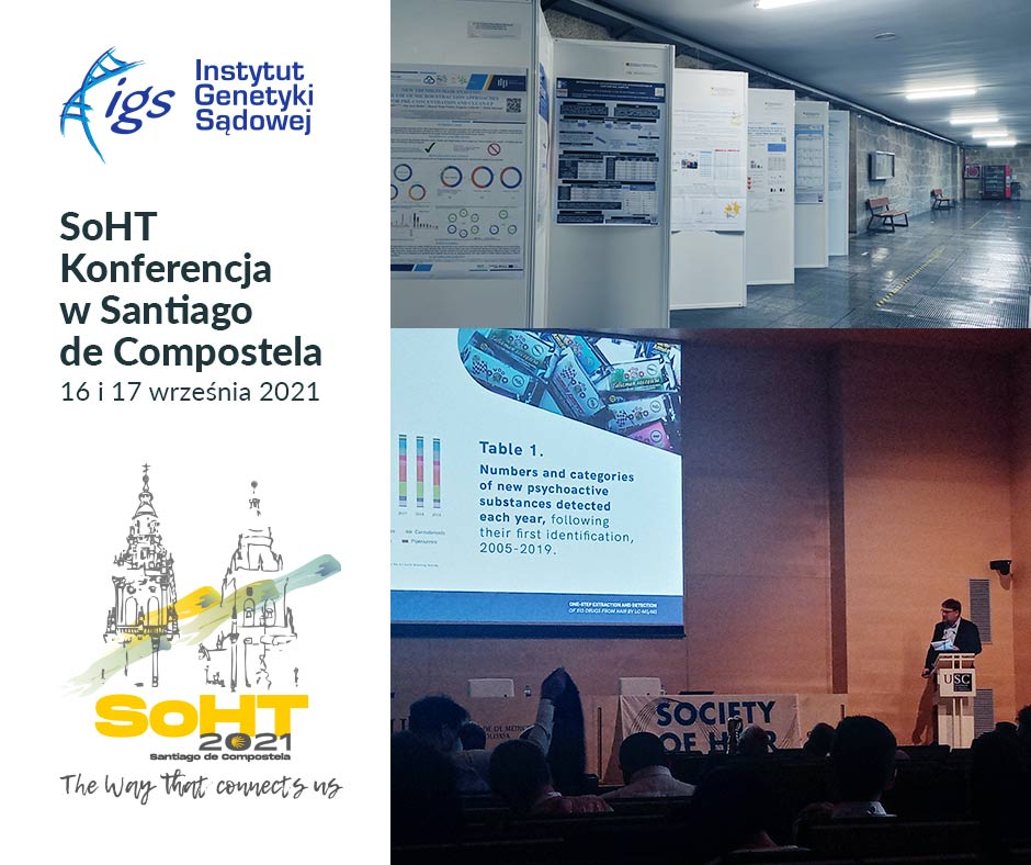 Spotkanie naukowców zorganizowane przez Towarzystwo Badań Włosów – SOHT (25th Annual Scientific Meeting of the Society of Hair Testing) - Santiago de Compostela 2021
