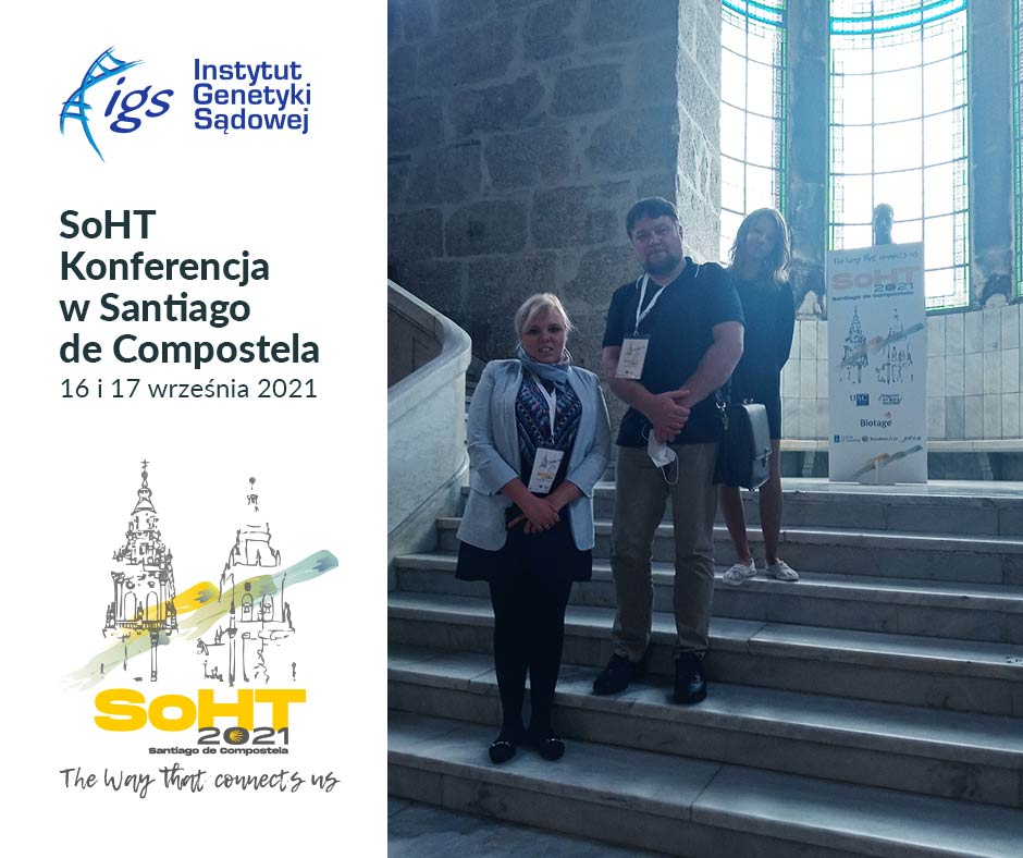 Spotkanie naukowców zorganizowane przez Towarzystwo Badań Włosów – SOHT (25th Annual Scientific Meeting of the Society of Hair Testing) - Santiago de Compostela 2021